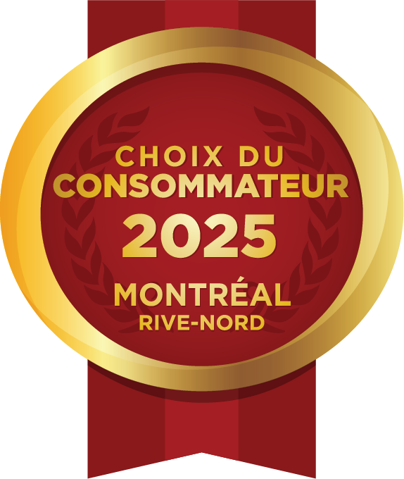 Gagnant du prix Choix du consommateur 2025, notre service est la référence sur la Rive-Nord de Montréal