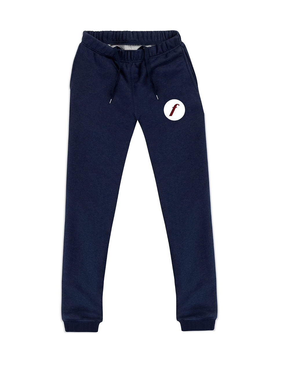 Navy blue Fullbody Athletics sweatpants offering comfort for workouts or lounging.