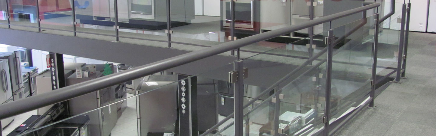 garde-corps acier verre