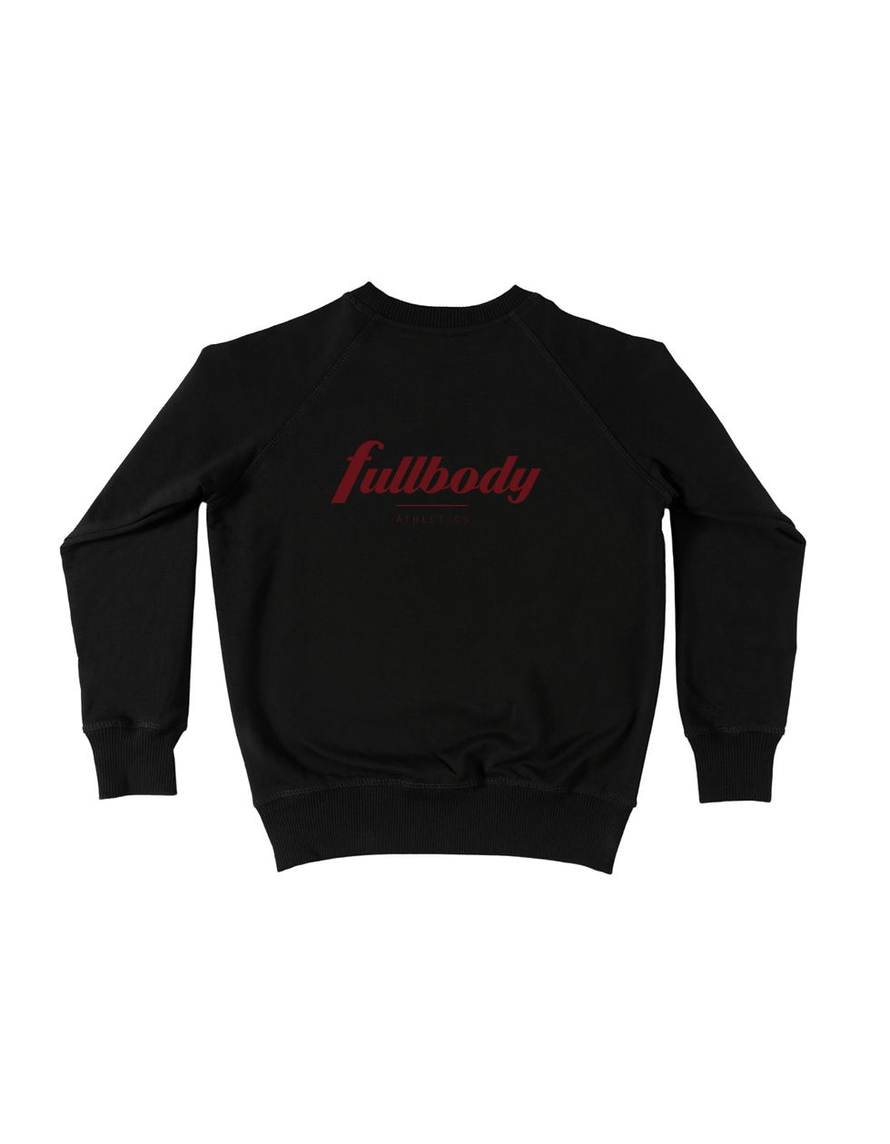 Classic black Fullbody Athletics sweatshirt designed for both comfort and performance.