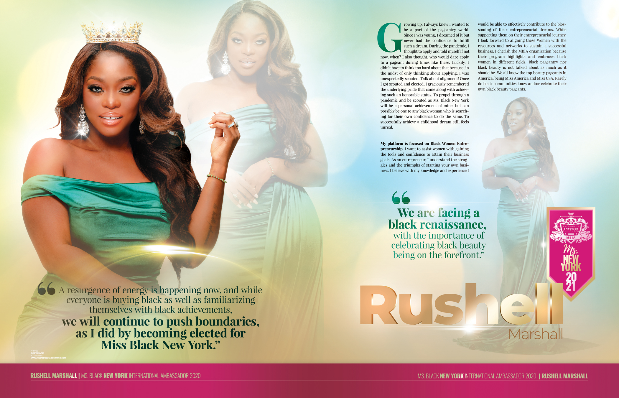 PAGEANT DESIGN | Centerfold Samples