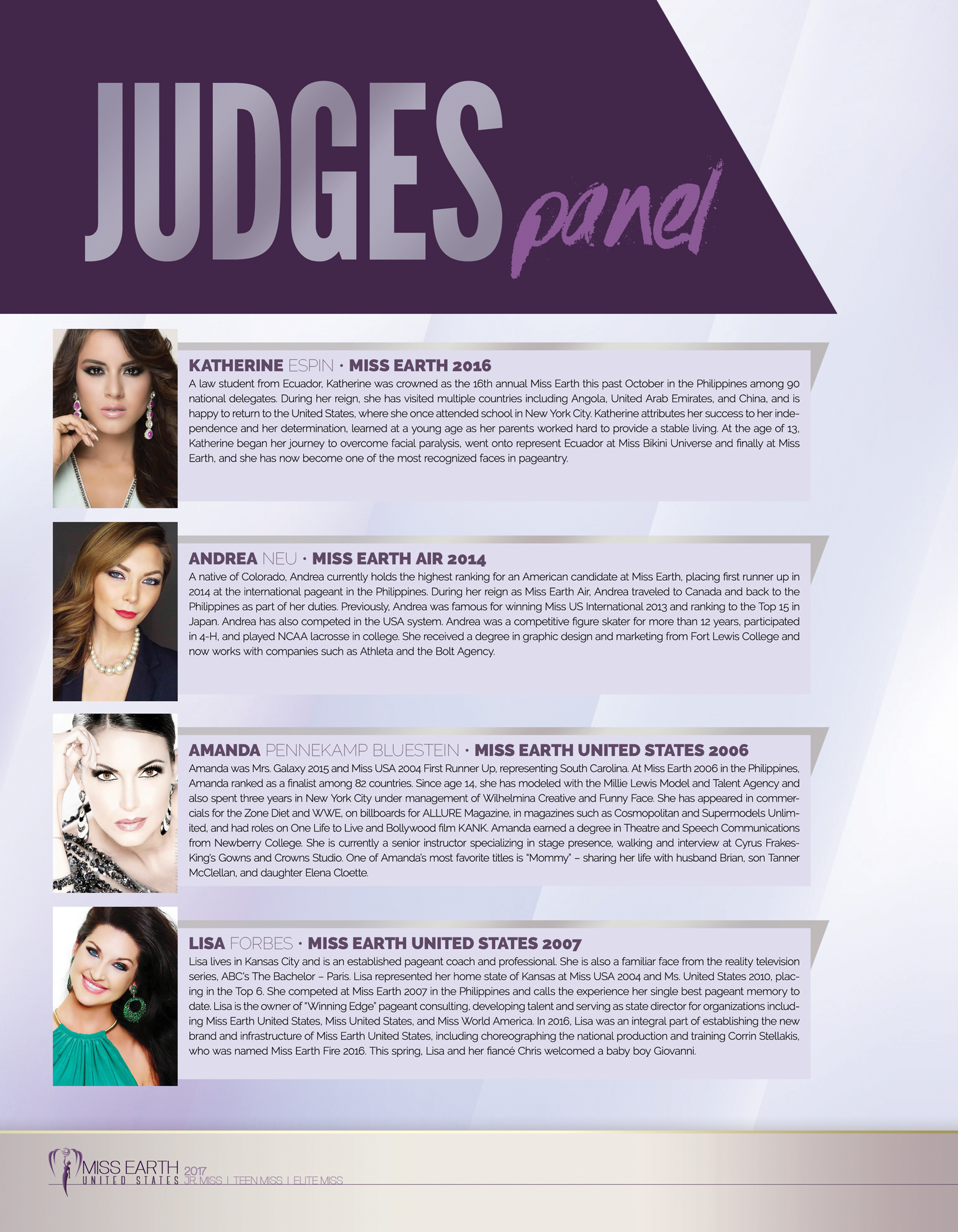 Pageant design program book content page samples