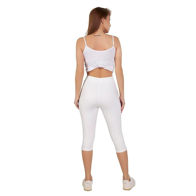 Thumbnail: CAUSTIC Women Yoga Capri - White