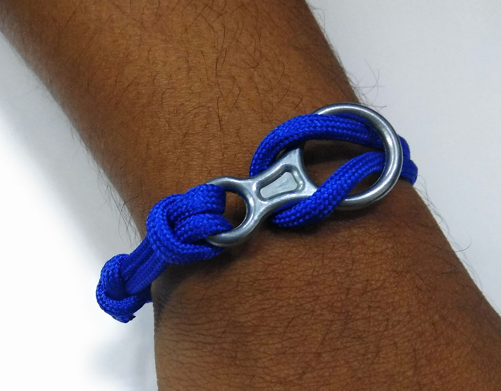 Thumbnail: Add-gear Rock Climbing Fig 8 Descender Bracelet, Climbing Rope Bracelet