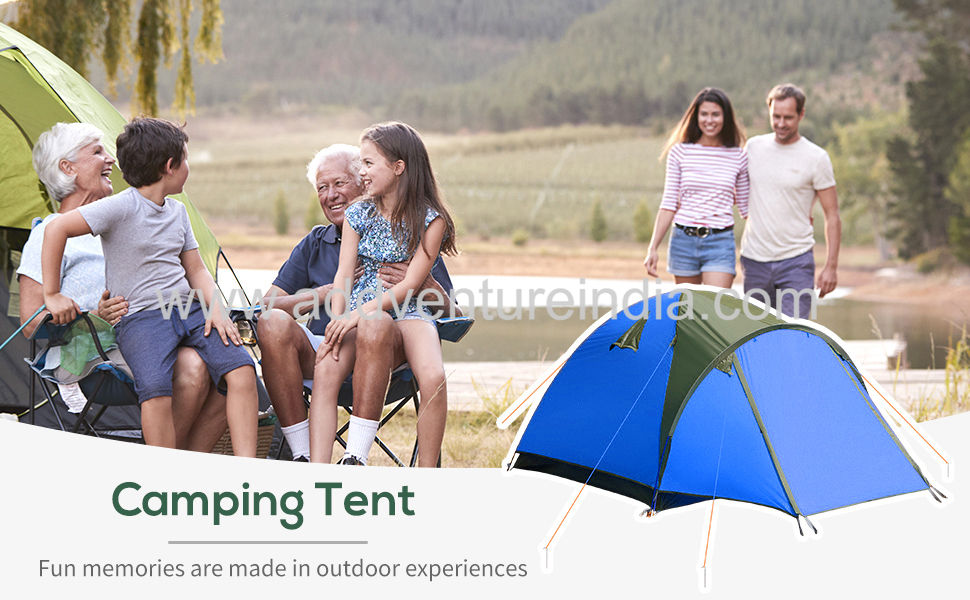 Thumbnail: Way Polar 3 Person Tent with Porch and Aluminum Poles Camping Gear Trekking Gear