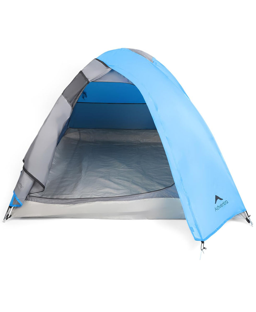 Thumbnail: Adventra 3-Person Camping Tent| WR |UV Prot.|Wind ready| ET1100 | Aqua Blue