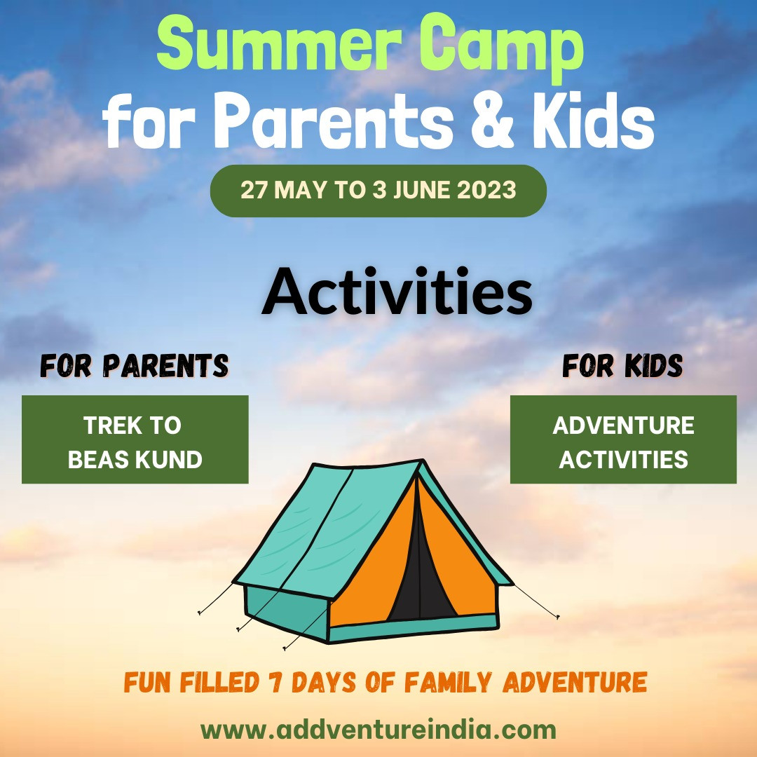 Parents And Kids Summer Camp Add Venture India