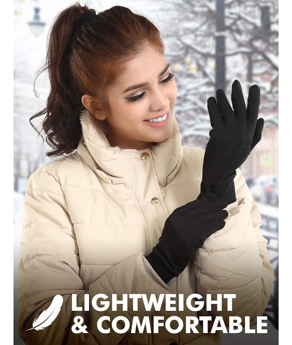 Thumbnail: ADD GEAR Thermal Winter Glove Liners Unisex Thin, Touch Screen Gloves