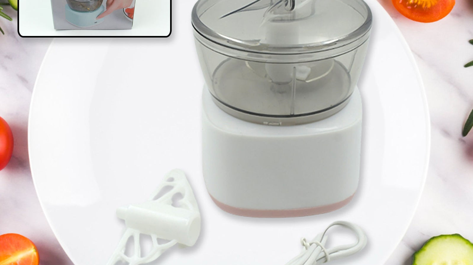 Portable Electric Mini Food Processor Chopper