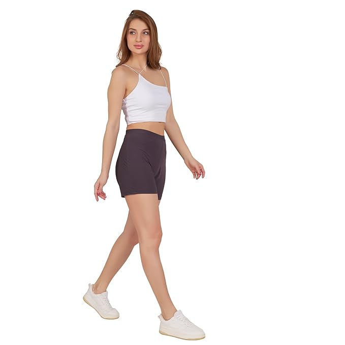 Thumbnail: CAUSTIC Women’s Hot Pants - 4-Way Stretch Quick Dry Gym Shorts - Dark Grey