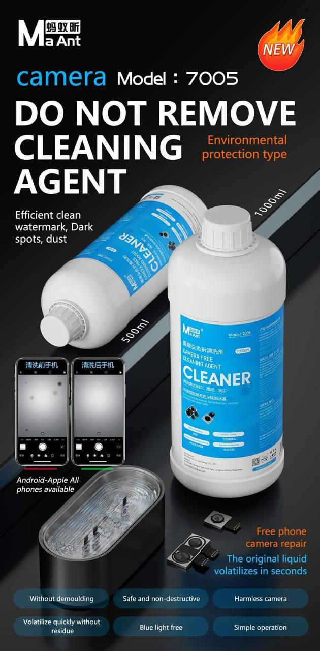 Limpiador sin alcohol para cámaras ref. MaAnt 7005 de 1.000ml