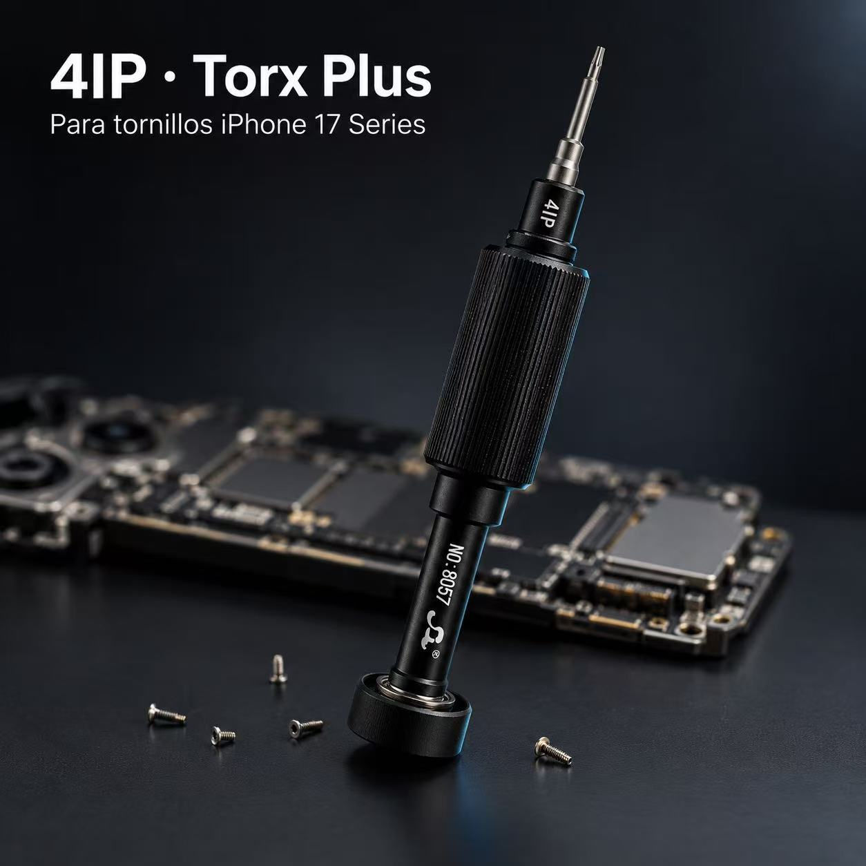 Destornillador de Precisión 4IP (Torx Plus) — Tornillos iPhone 17 Series
