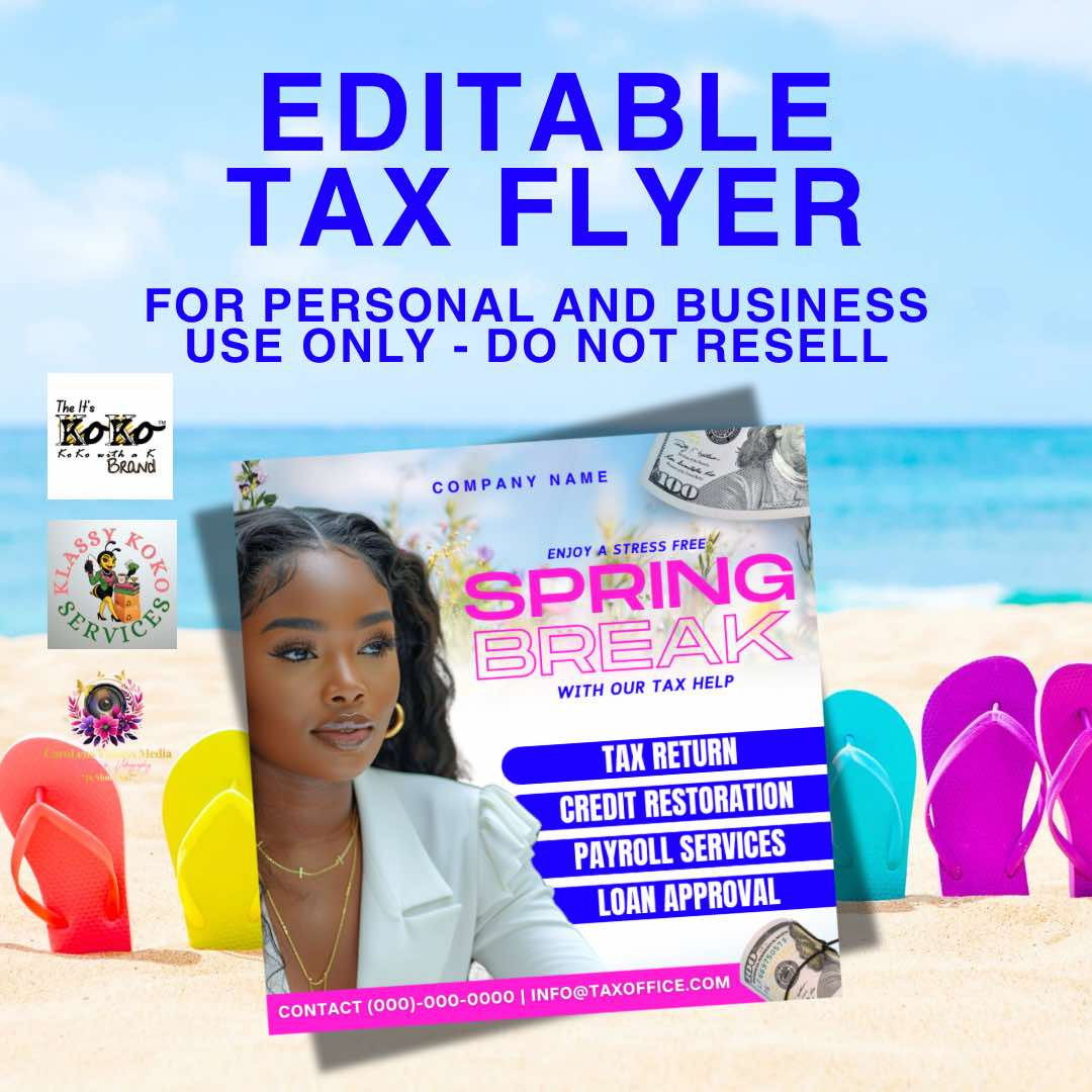 Spring Break Pre-Made Flyer