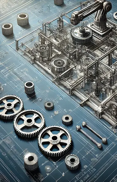 DALL·E 2025-01-30 13.31.11 - A high-quality digital illustration of an industrial engineer