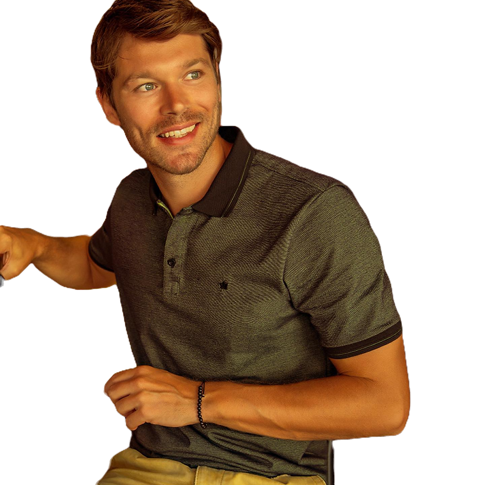 Polo combinación en cuello y manga