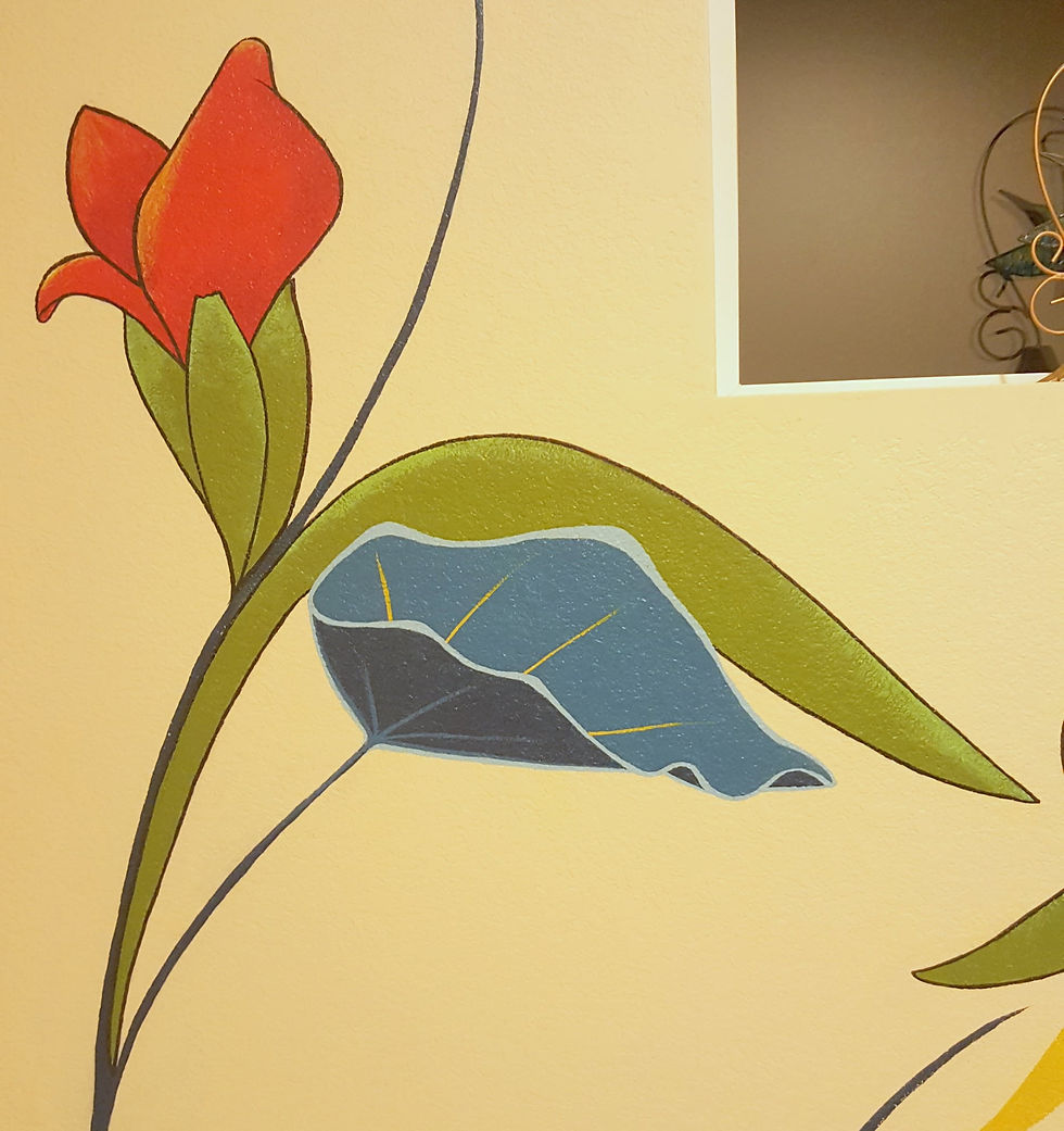 Detail of Nasturtium Mural