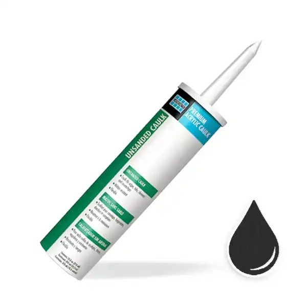 Laticrete Unsanded Caulk in Midnight Black #22 (10.5oz Tube) - Premium Acrylic