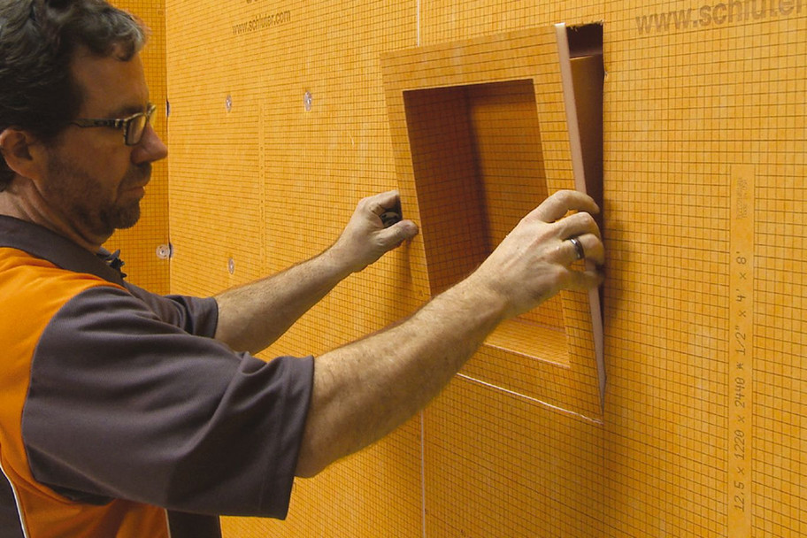 Installation of 12"x12" Schluter Kerdi-Board Niche