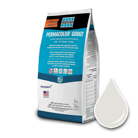 8lb Bag of LATICRETE Permacolor grout in Frosty #09 color