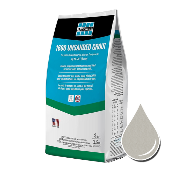 8lb Bag of Laticrete Unsanded Grout in Smoke Grey #89 color
