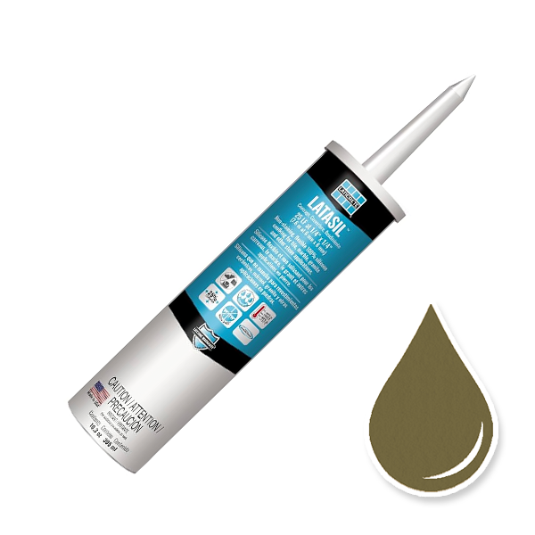 Laticrete Latasil High-Performance Silicone Sealant in Autumn Green #67 color