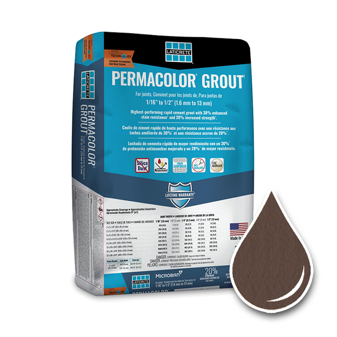 25lb Bag of LATICRETE Permacolor grout in Espresso #59 color