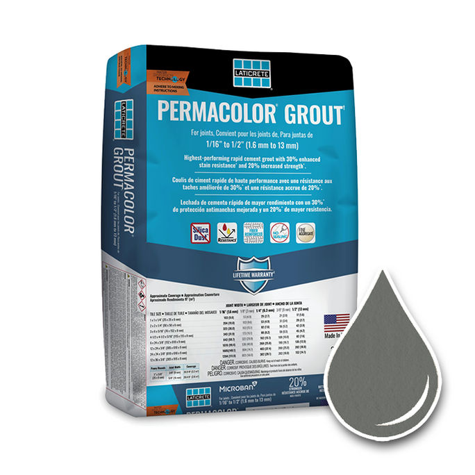 25lb Bag of LATICRETE Permacolor grout in Raven #45 color