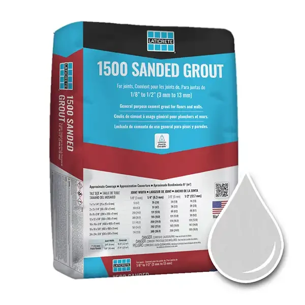 25lb Bag of Laticrete 1500 Sanded Grout in Silver Shadow #88 color