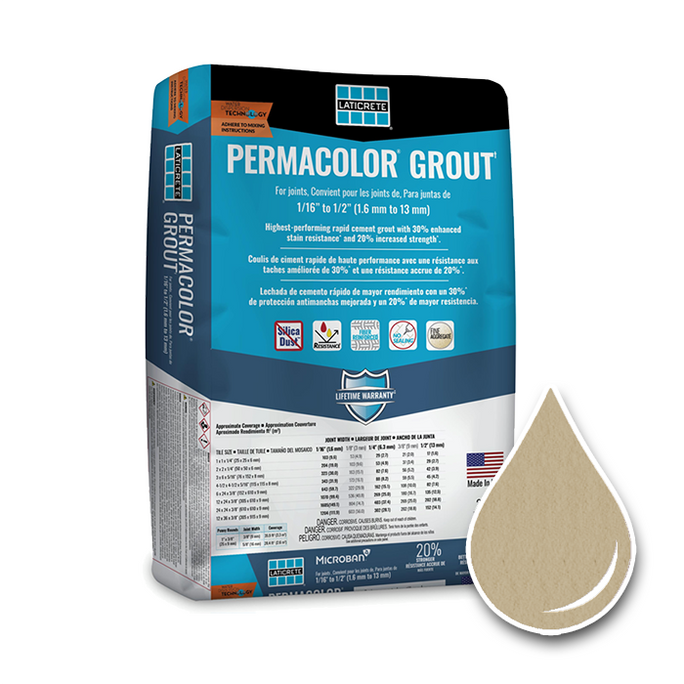 25lb Bag of LATICRETE Permacolor grout in Latte #40 color