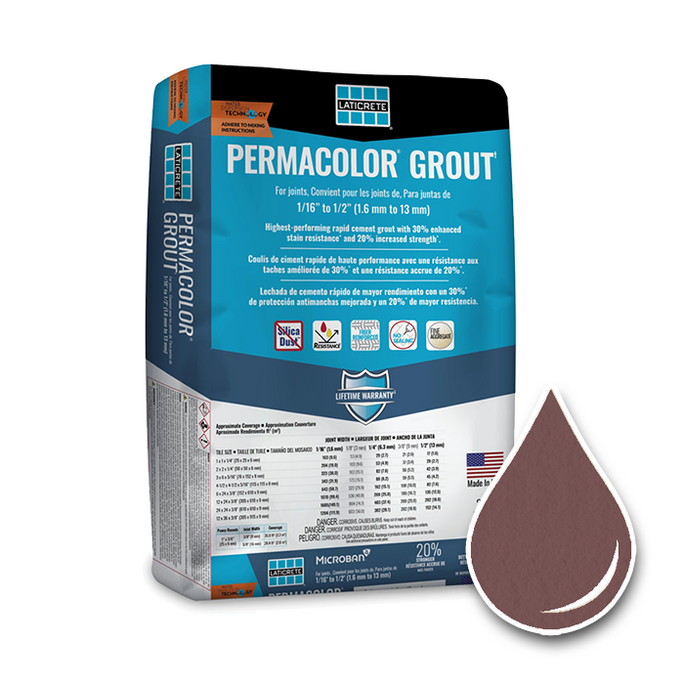 25lb Bag of LATICRETE PermaColor in Quarry Red #46 color