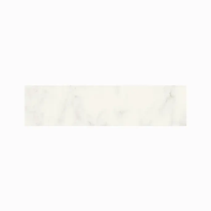 Mykonos 3"x12" Bullnose - 8mm Marble-Look Porcelain Tile for Floor & Wall in  Adagio White