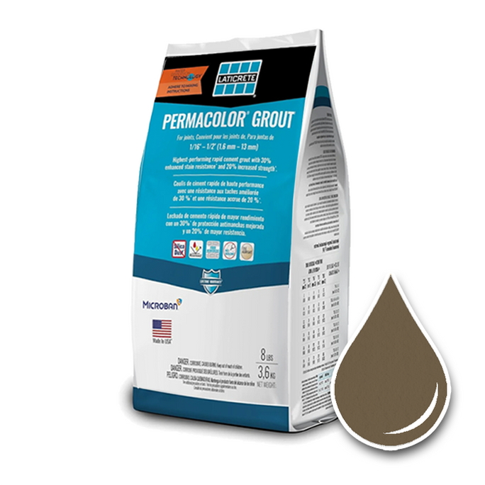 8lb Bag of LATICRETE Permacolor grout in Chestnut Brown #66 color