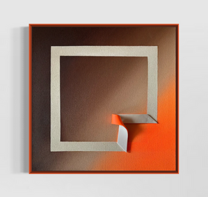 CONTROL IS AN ILLUSION, Acrylfarben und Ton auf Leinwand 