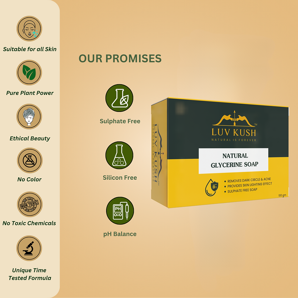 Thumbnail: LUV KUSH NATURAL HERBAL SOAP | SULPHATE FREE | MADE FROM REAL HERBS 100g