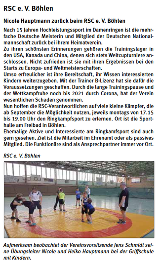 Vereinsnachrichten