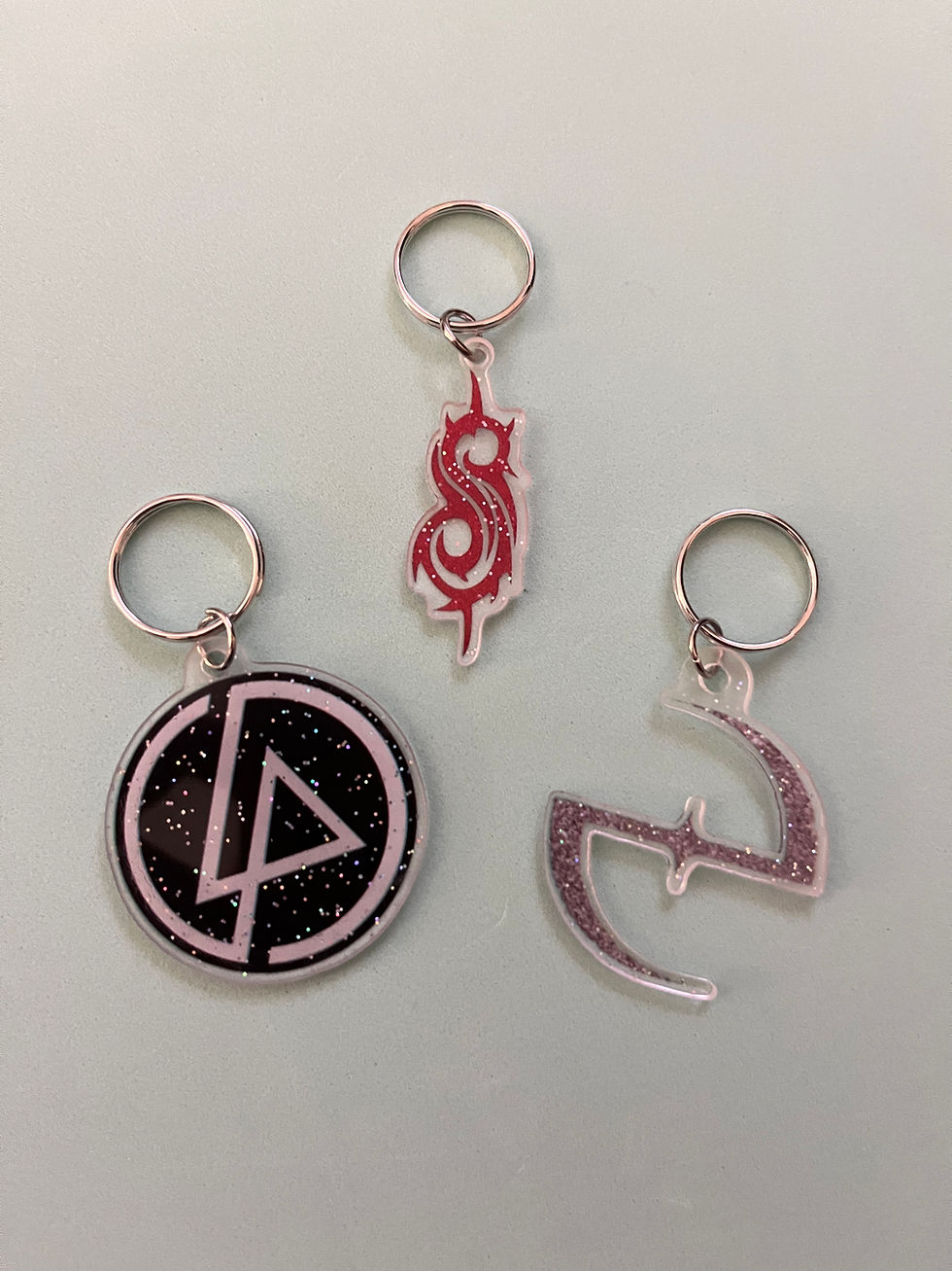 Thumbnail: Metal band keychains 
