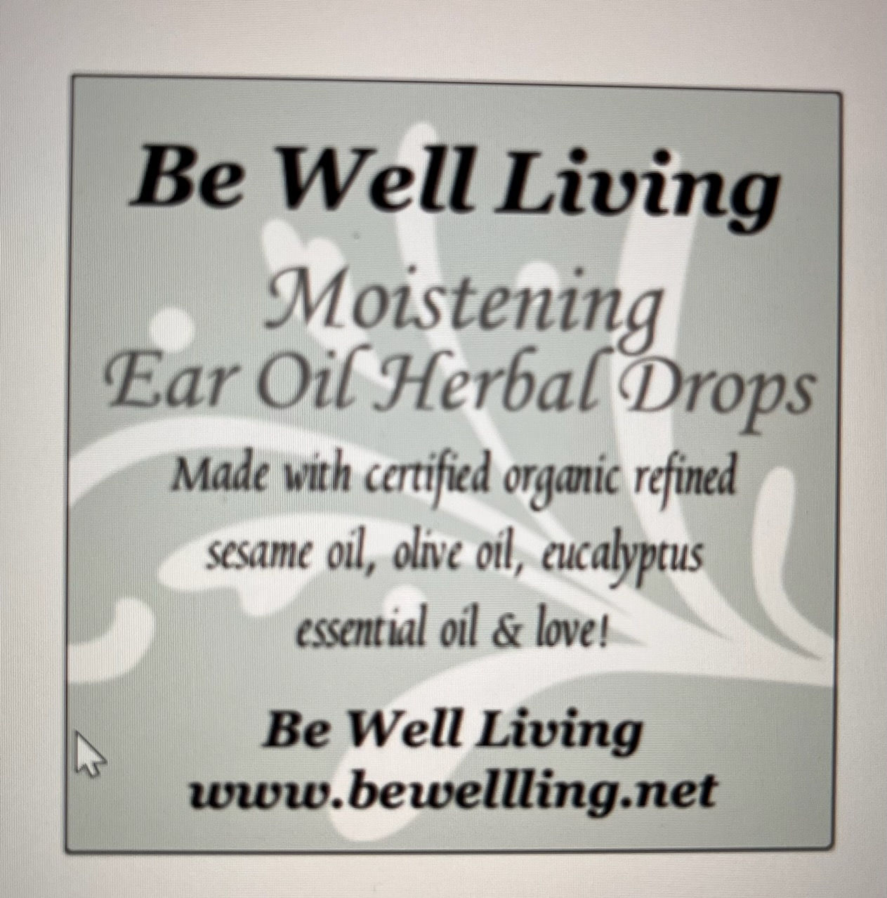 Moistening Ear Oil Herbal Drops