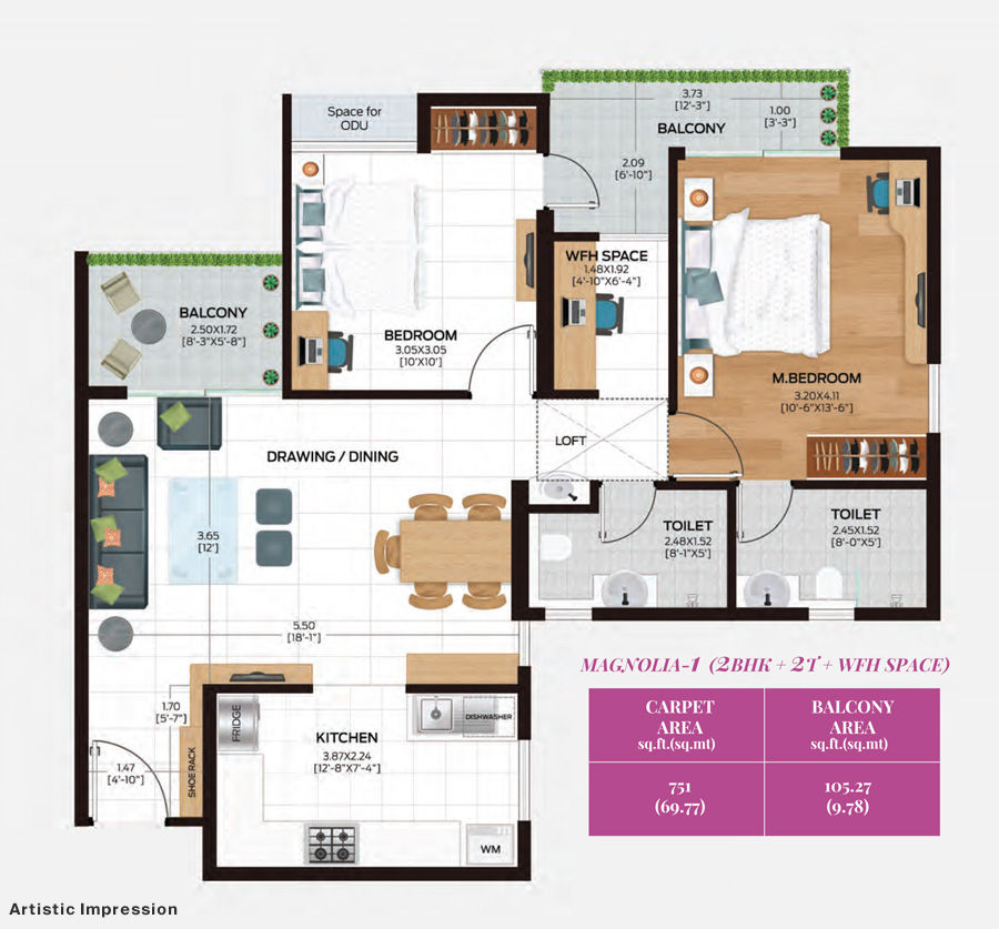 2.5 BHK - On Request