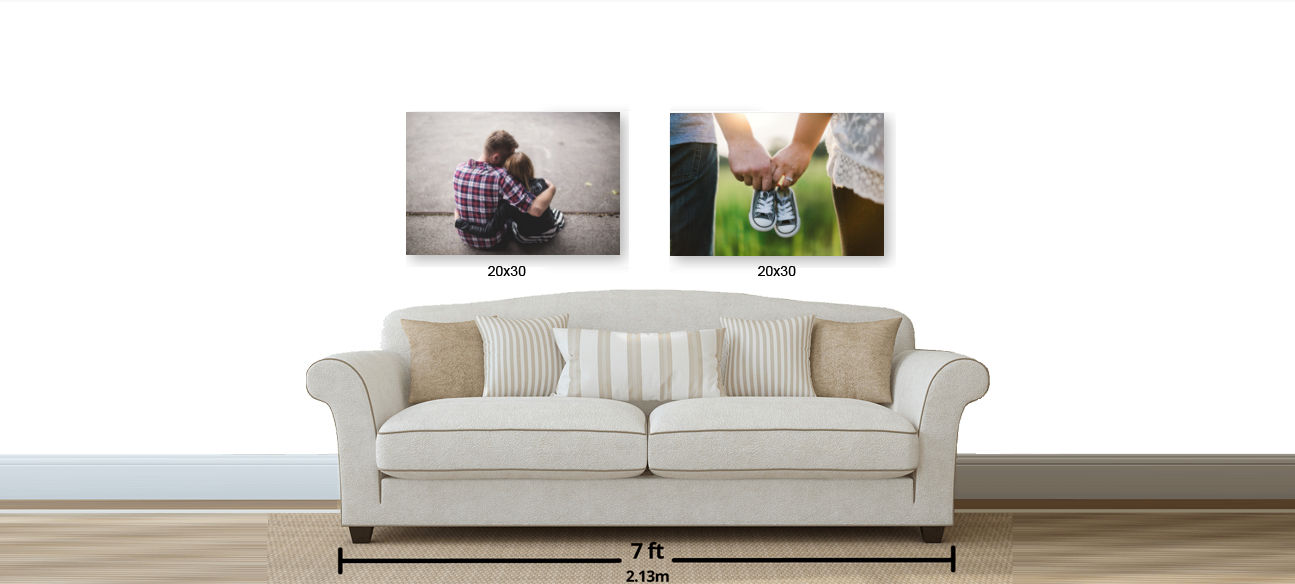 2 20x30 1.5" Canvas Cluster