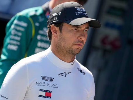 Checo Pérez se retira del GP de Austria; sufre problemas con su Cadillac