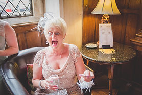 tenby magician peforms at Tenby wedding
