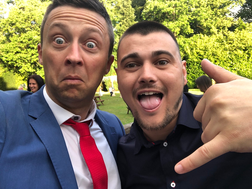cardiff magician James Hawker at a Swansea wedding