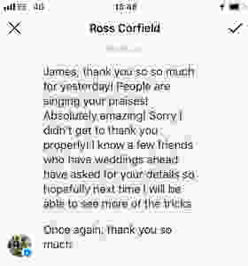 cardiff magician, magicians cardiff, wedding magician cardiff