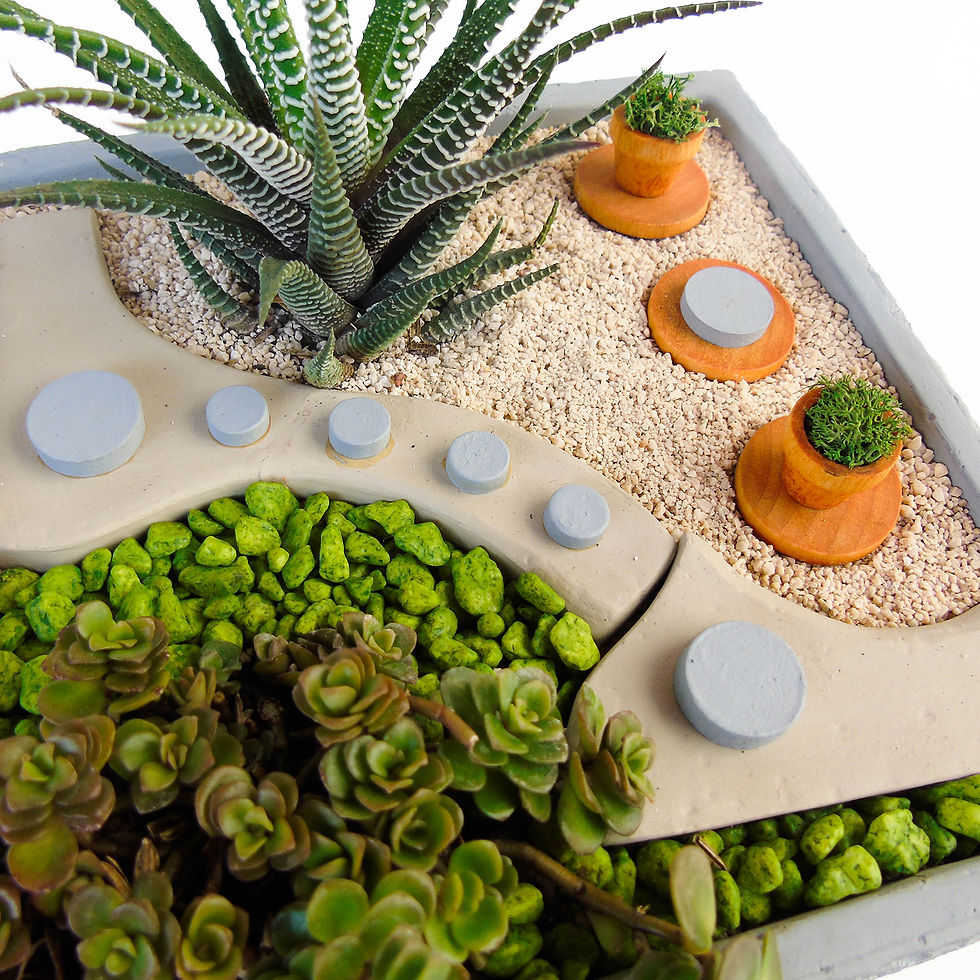 Miniatura: Micro jardín cuadrado [estilo 08]