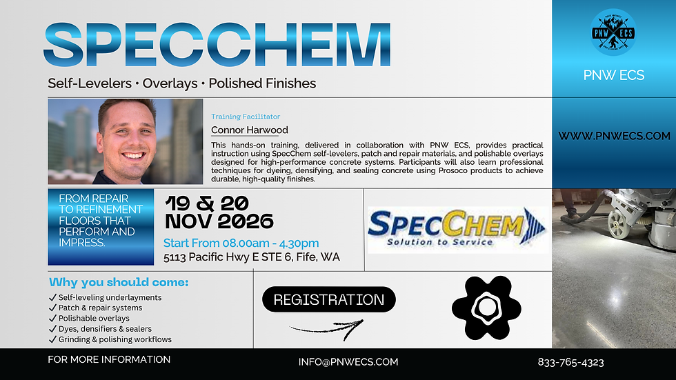 November Training 11/19-20 • SpecChem