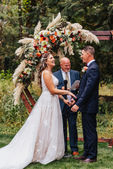 Summer Bohemian Floral  Arch from Power of Love Rentals at Springwater Lakes Estate 