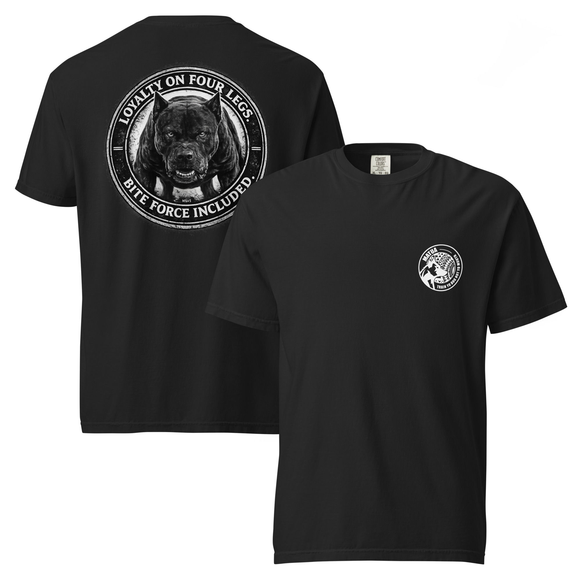 LOYALTY ON FOUR LEGS GRAPHIC T-SHIRT