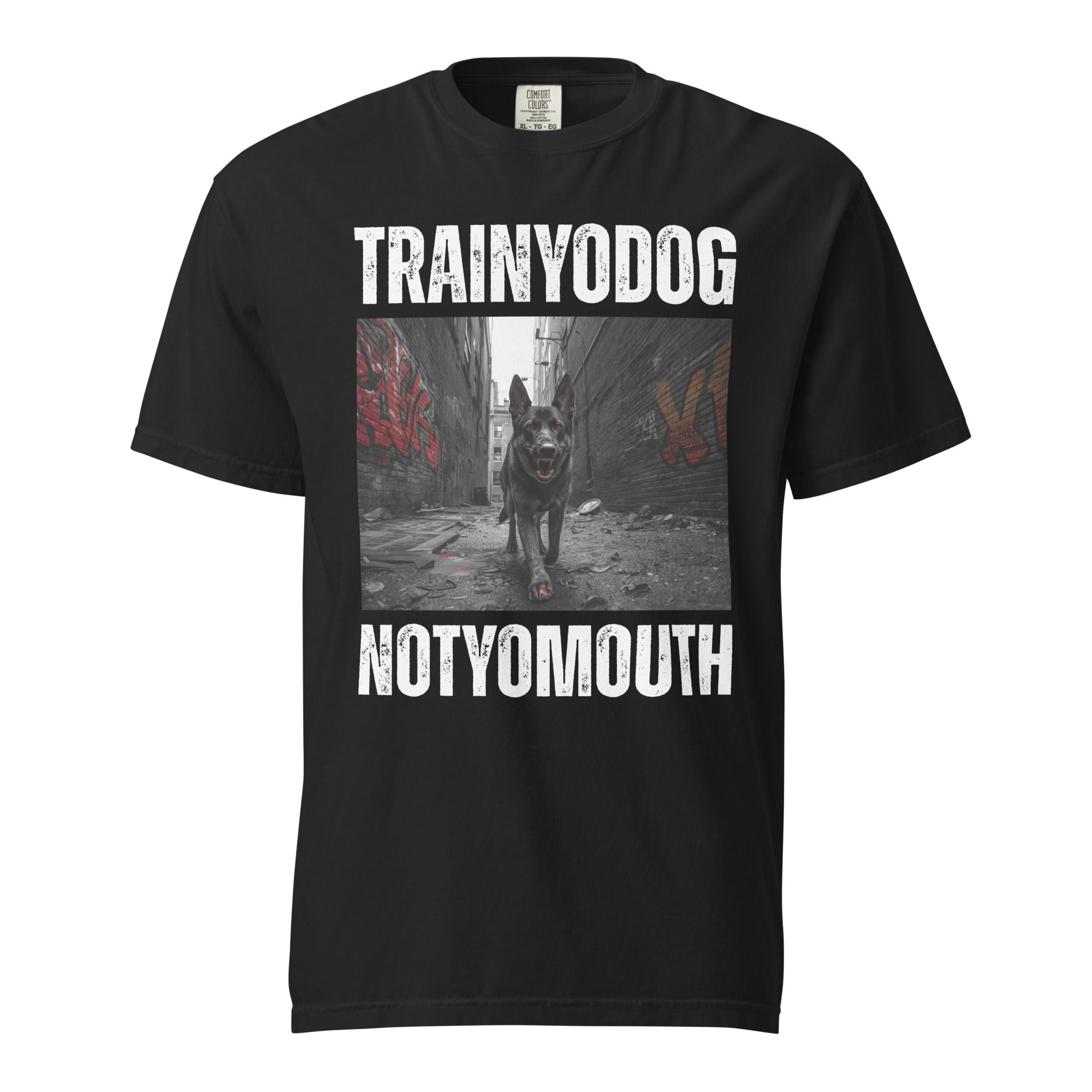 TRAIN YO DOG GRAPHIC T-SHIRT 