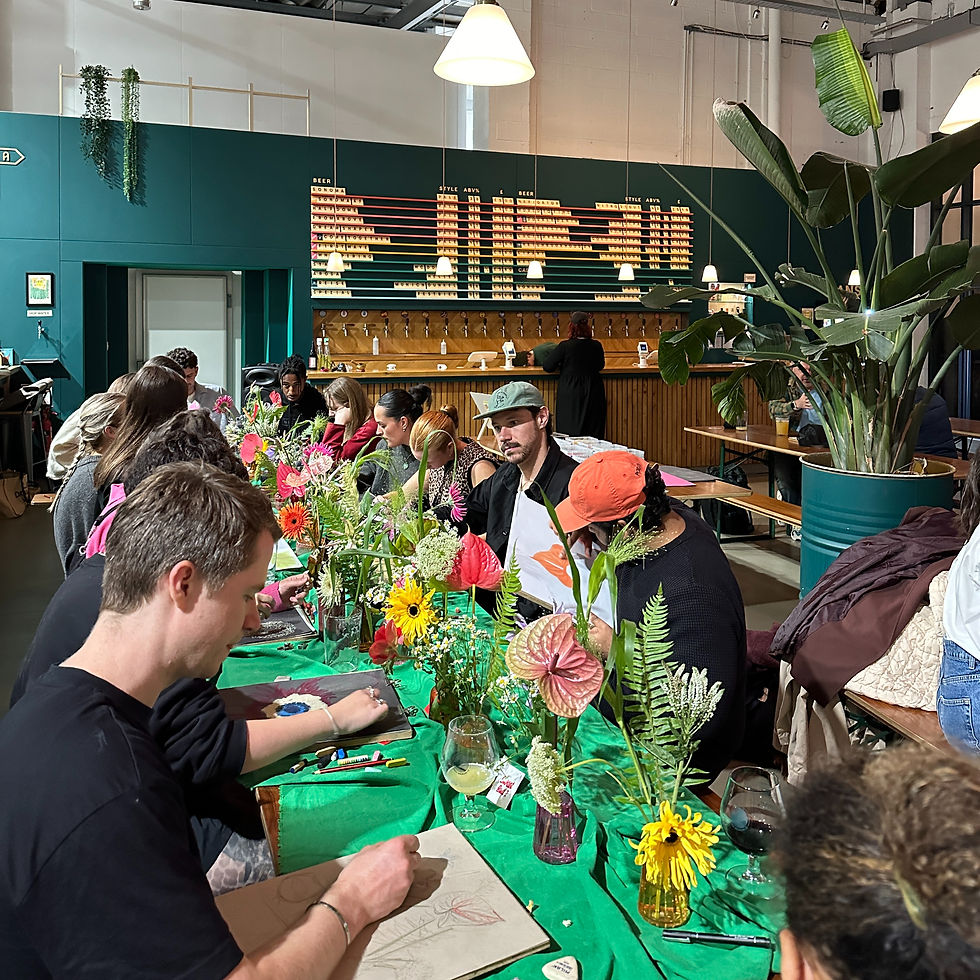 STILL LIFE DRINK & DRAW + FLOWER BOUQUET @ TRACK BREWERY