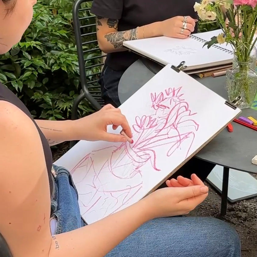 DRAW FLOWERS + FLOWER BOUQUET @ KAMPUS GARDEN